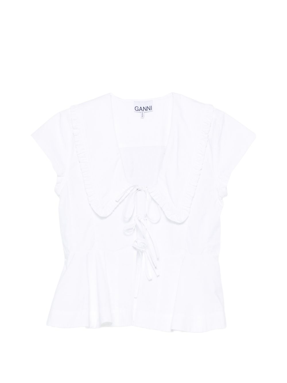 Ganni Top - WHITE | b66d1b8d1278065a82d24b7c854bf4e39f36dcf1