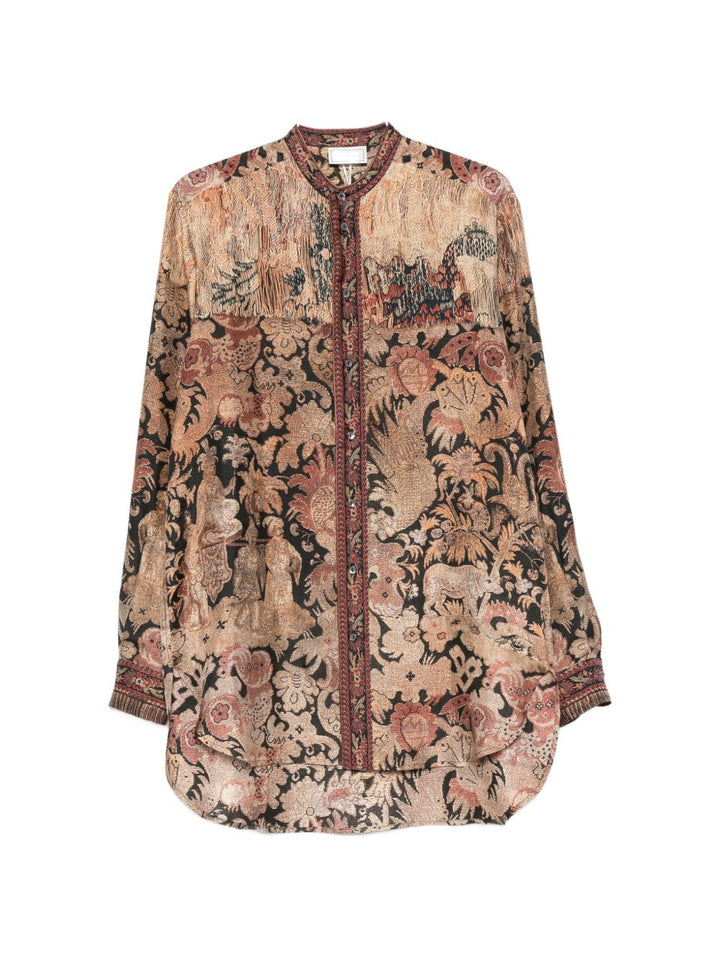 Pierre Louis Mascia Shirts - BROWN | 25db6534a439f1bb234f35acb0038d2f98743d16