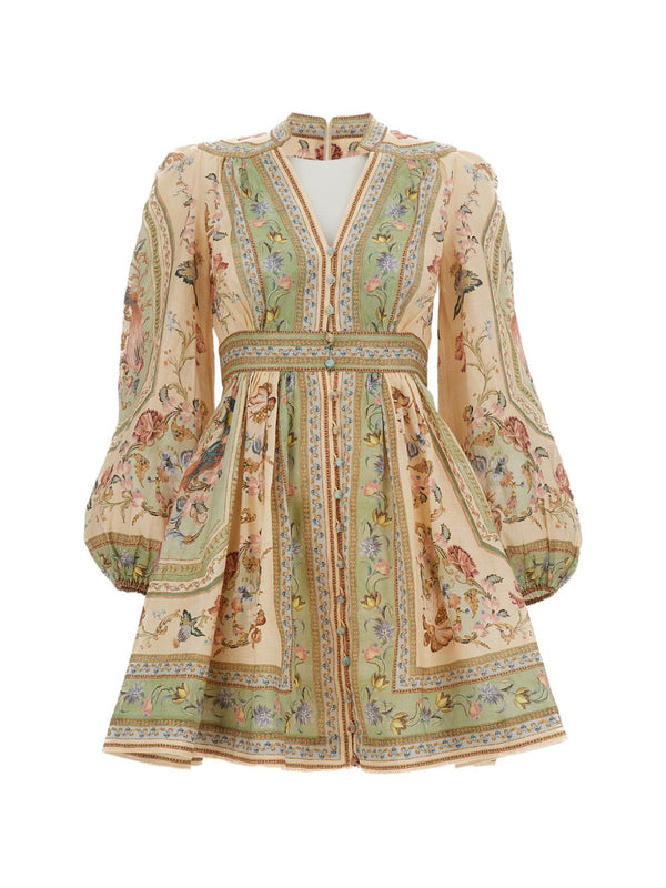 Roselight Linen Mini Dress