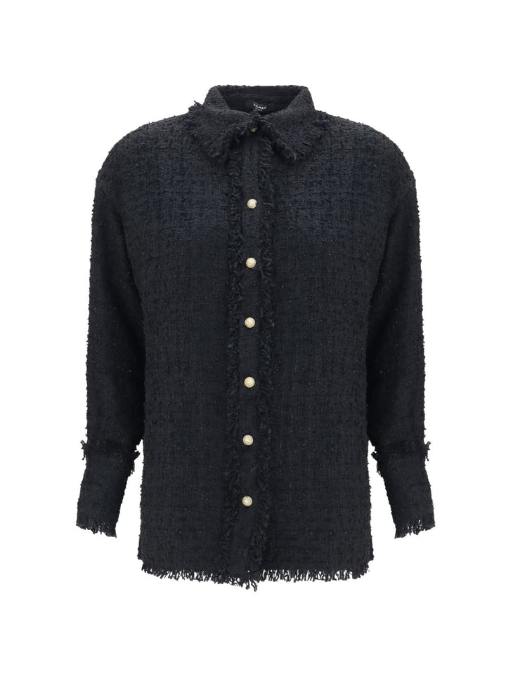 Balmain Shirts - BLACK | 4728935510b77f9a5089eb1ebac7fc52e43dc5f0