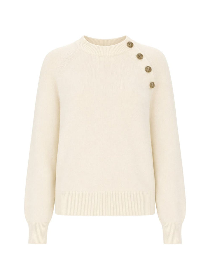 Balmain Sweaters - WHITE | b5c26396a1adeb82152ed9a5bd2cf3a6f6b655a4