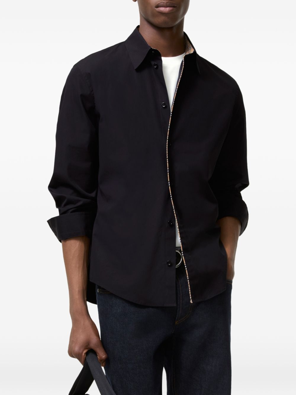 Burberry Shirts - BLACK | 758f4406ddab23bc042a2c181b241013a496d57c