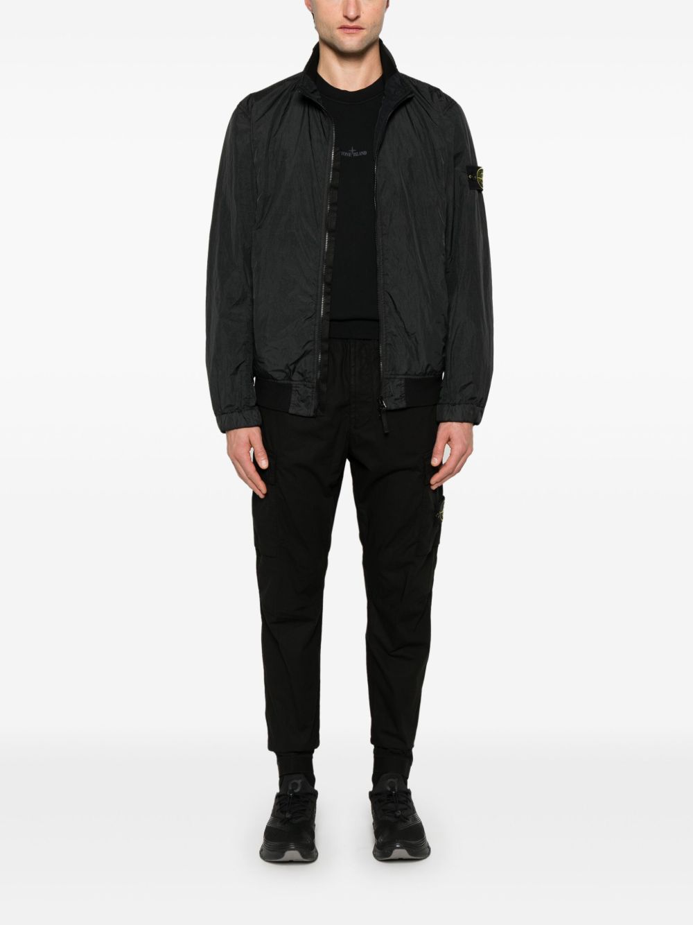 Stone Island Coats - BLACK | b07e0182d23291e56fd4462d9a26470053a1bd75