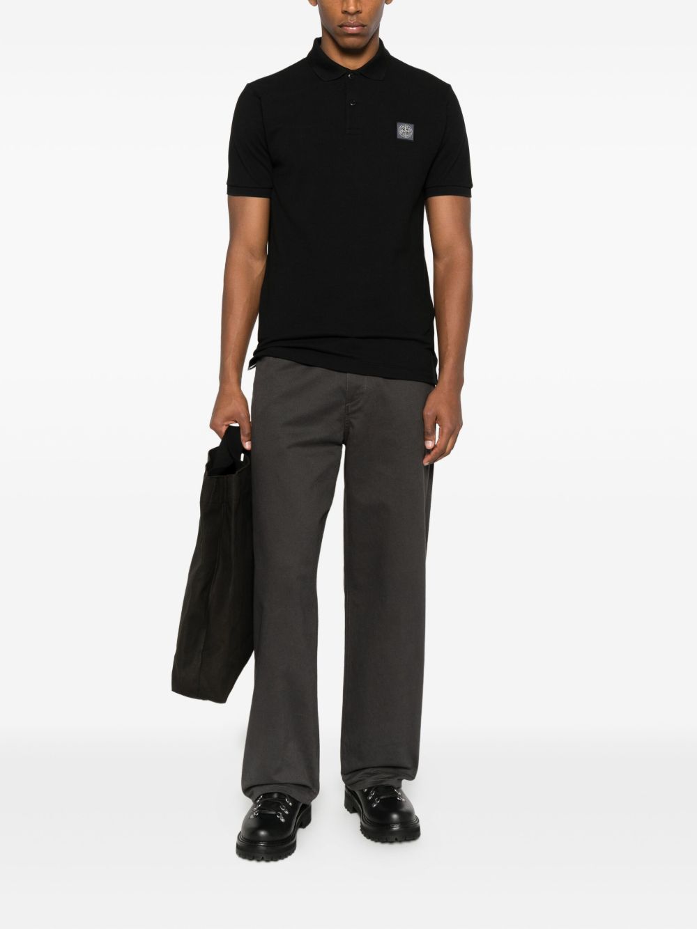 Stone Island T-shirts and Polos - BLACK | 01a579497c121a7309a450bb73295ec064eba1c4