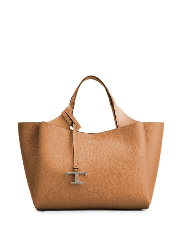 T Timeless Mini Leather Tote Bag