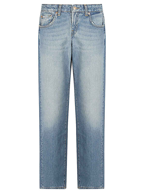 Low Straight Denim Jeans