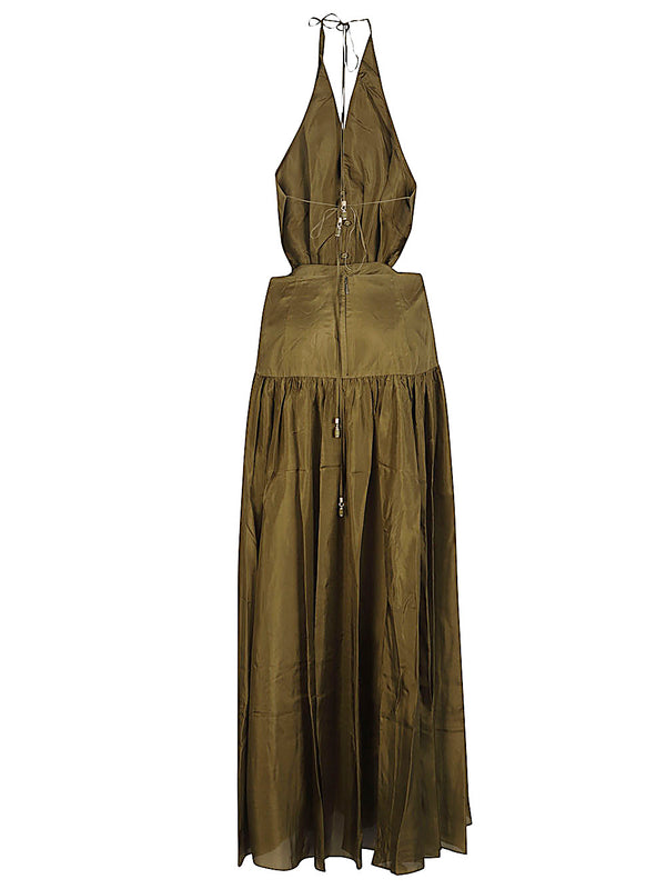 Indra Silk Long Dress