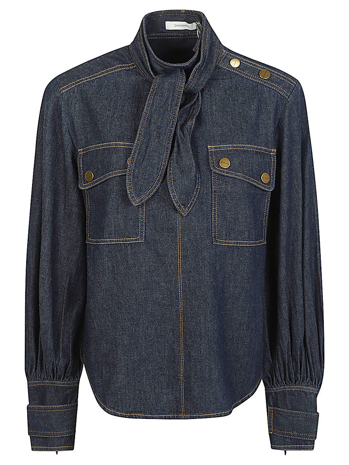Zimmermann Shirts - BLUE | 9e83650b67968027838e0cca932b9aa80453d978