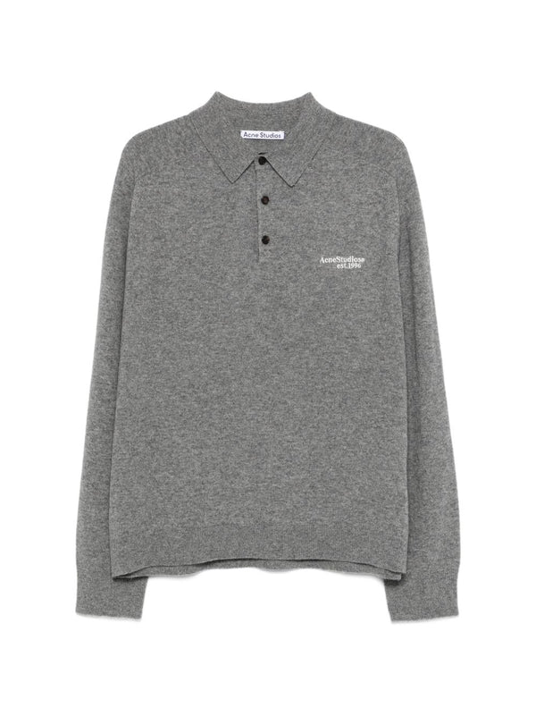 Logo Wool Polo Shirt