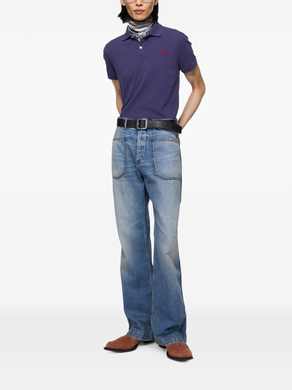 Acne Studios T-shirts and Polos - BLUE | 33036614b8bf20ba8d599c7c8de664231cccd540