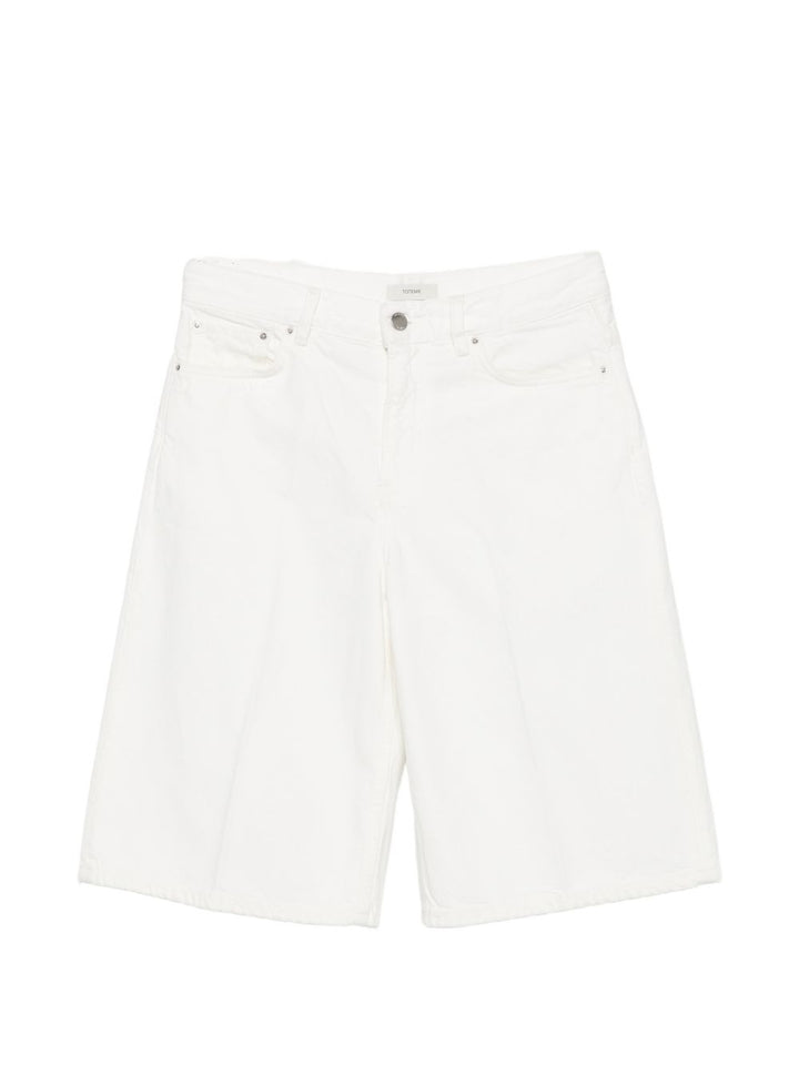 Toteme Pre Shorts - WHITE | 5199333de1405c03a49534b73a28002fd758206c