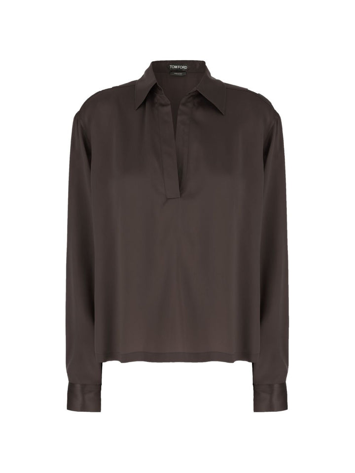 Tom Ford T-shirts and Polos - BROWN | 988fd559ab315b160b115d403c89ff6bb468b921
