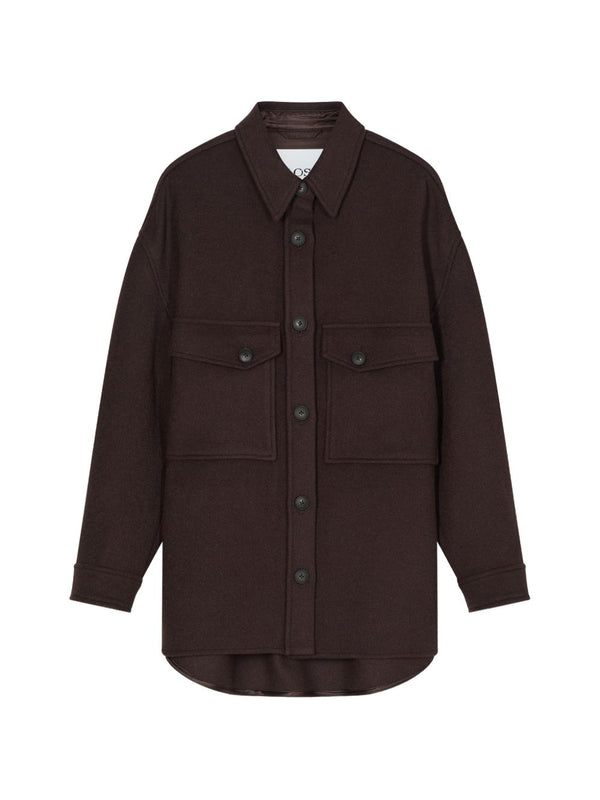 Wool Blend Oversized Shirt
