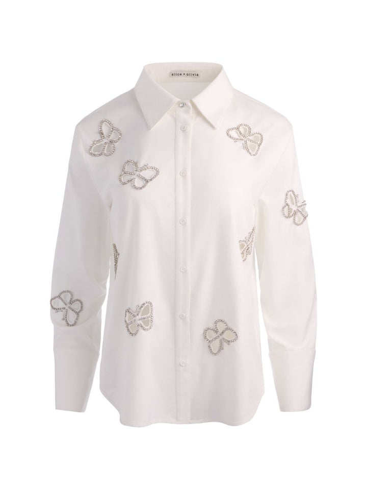 Alice + Olivia Shirts - WHITE | 814f445294a9ed435c25a8934883d30684323c26