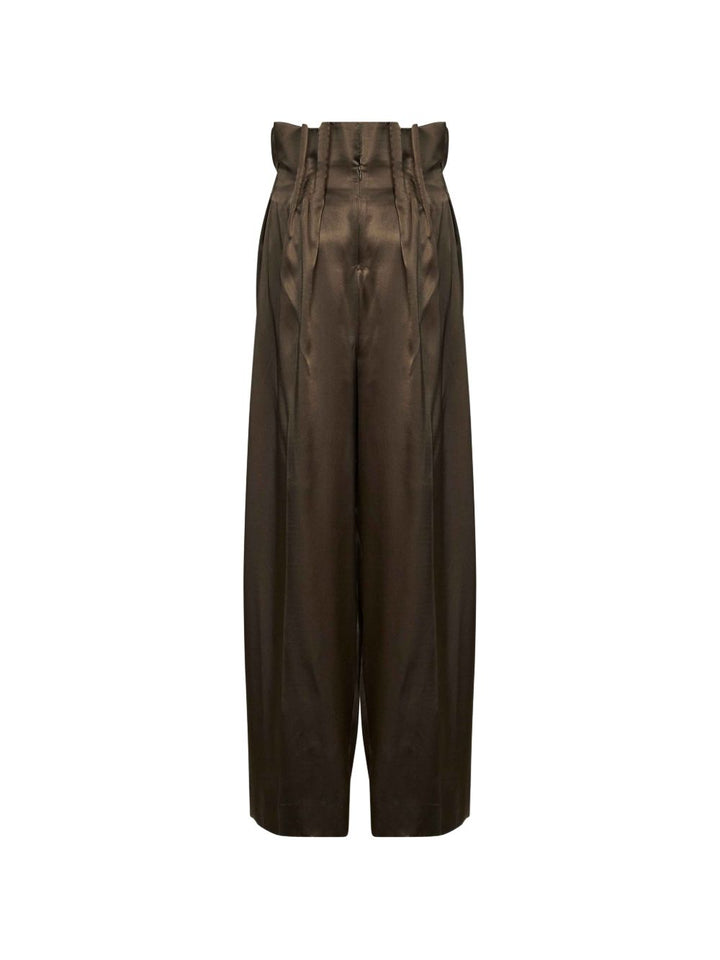 Khaite Trousers - GREEN | da594fe1c53c9c52ca12b7a3978521c6c909f3a8