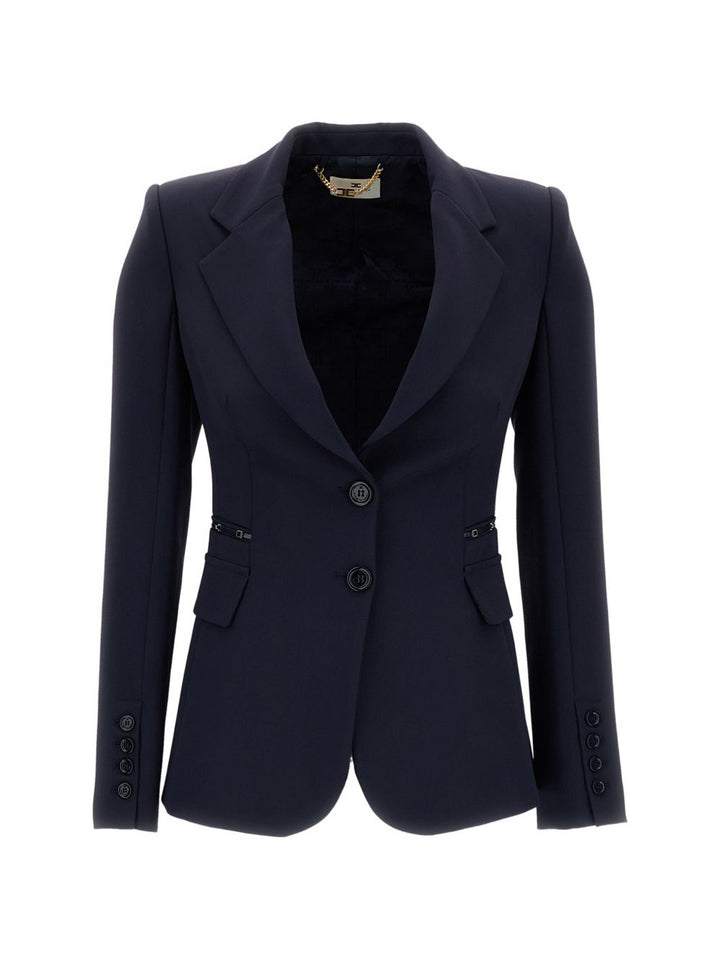 Elisabetta Franchi Jackets - BLUE | 49f49ef0b80a9c3f8d4944a17256bfa479197f24