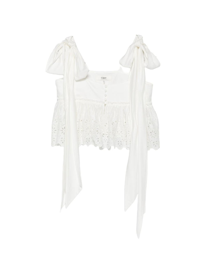 Chloè Top - WHITE | 5a0661def3a3ecdf200d7dc5389fe6ae70703c37