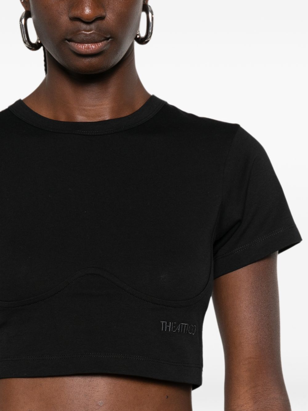 The Attico T-shirts and Polos - BLACK | 7afca725bdbd81e7dbf3a5bb43f315816173b21d
