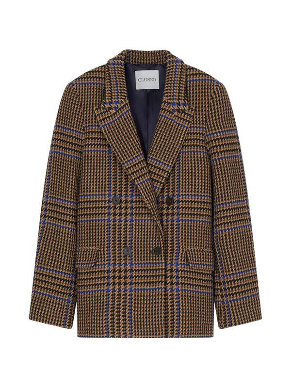 Wool Blend Double-Breasted Jacket