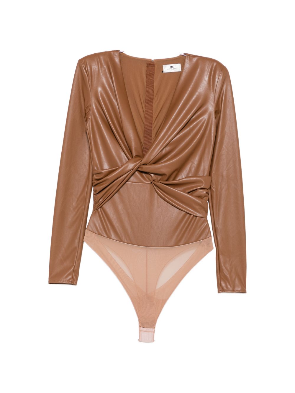 Elisabetta Franchi Top - BROWN | 4d127cca9aa58de99a4d28db79fbae2d2530f166