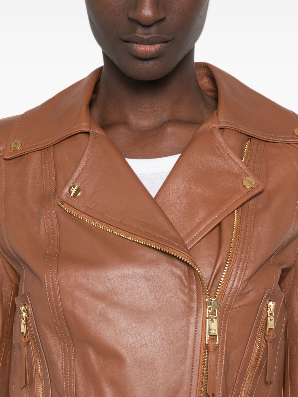 Elisabetta Franchi Jackets - BROWN | e452d9f3b5838d60c532490eca22ad61ccfbed3d