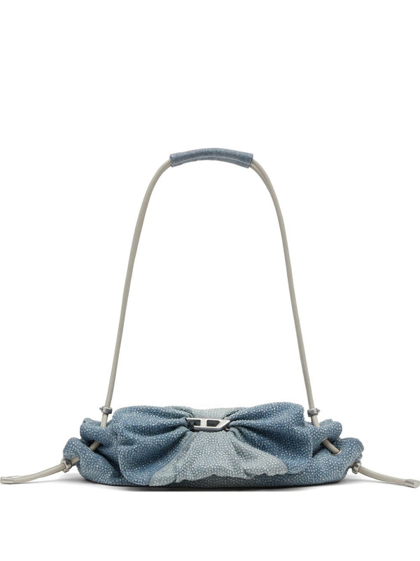 Scrunch Denim Shoulder Bag