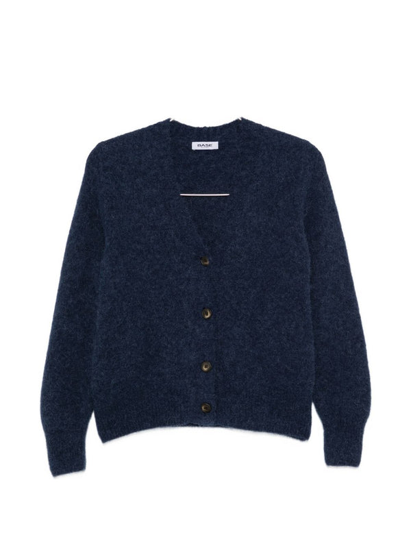 Cardigan a V in Lana