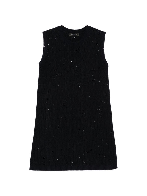 Wool Blend Short Dress