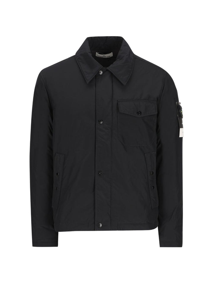 Stone Island Coats - BLACK | 37e59397083206616ffb44661962c1ca66279429