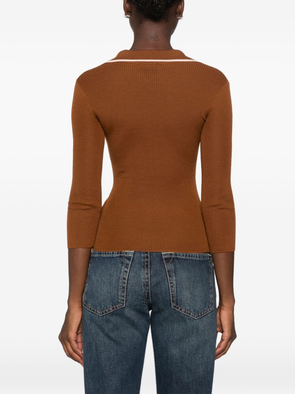 Elisabetta Franchi T-shirts and Polos - BROWN | 2565bfd0722f2fee7deb3c2c08b4377cd11fc5b6