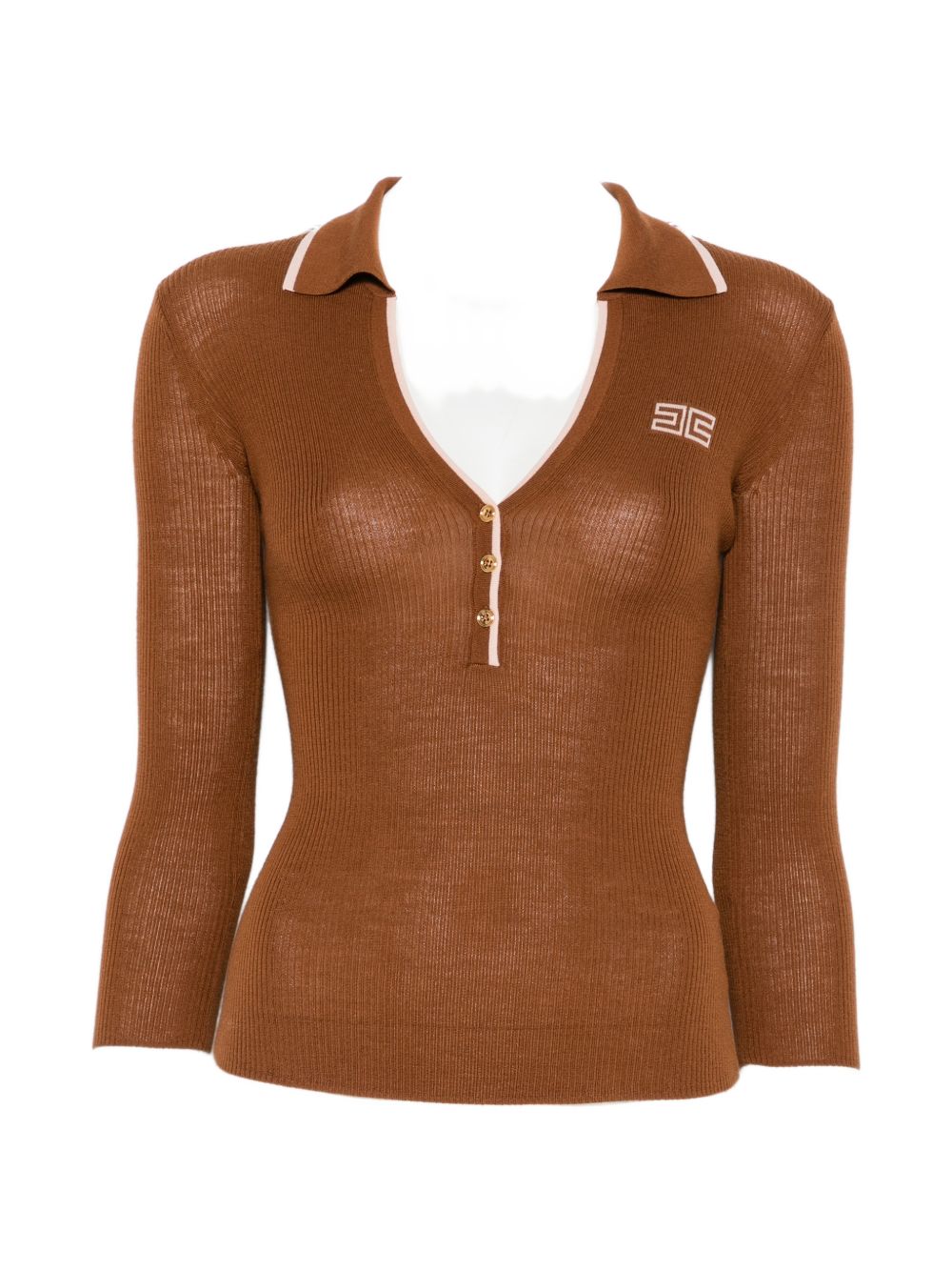 Elisabetta Franchi T-shirts and Polos - BROWN | 2fb53be43b374983fac98a9dbf0b0cc1ab03a8d1