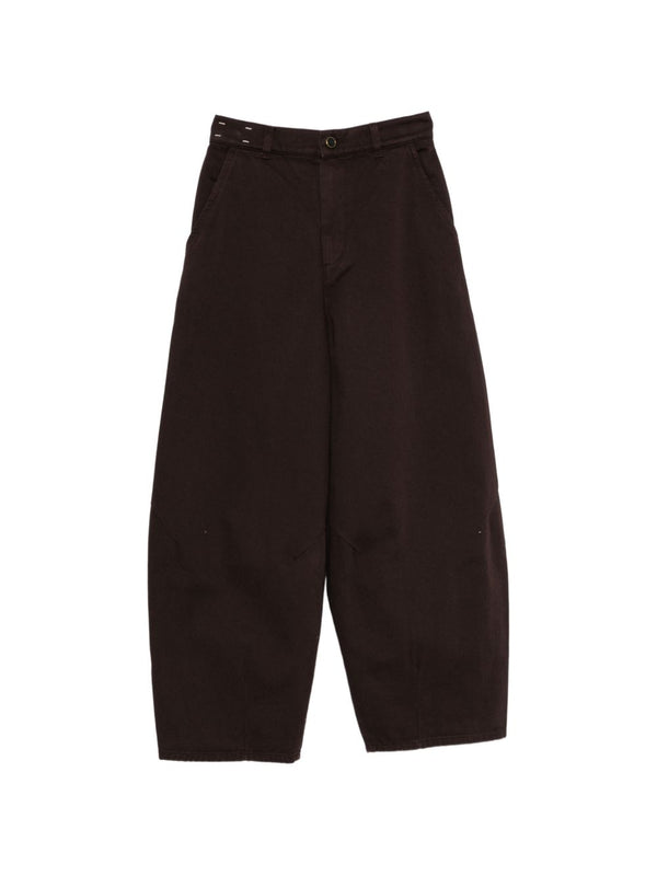 Cotton Barrel Trousers