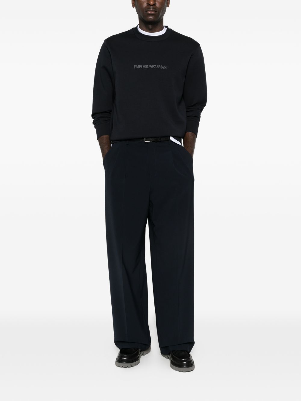 Emporio Armani Sweaters - BLUE | cf11c6b0c255bf526118b03f23b74dd92c0603de