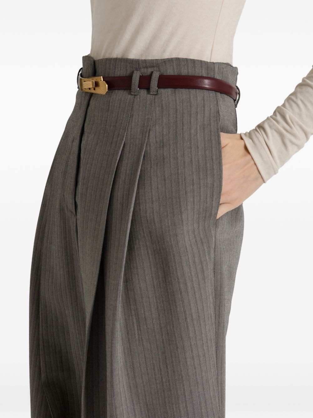 Alberta Ferretti Trousers - GREY | e2394d03c037596475a02d848d81ca819f103d8a