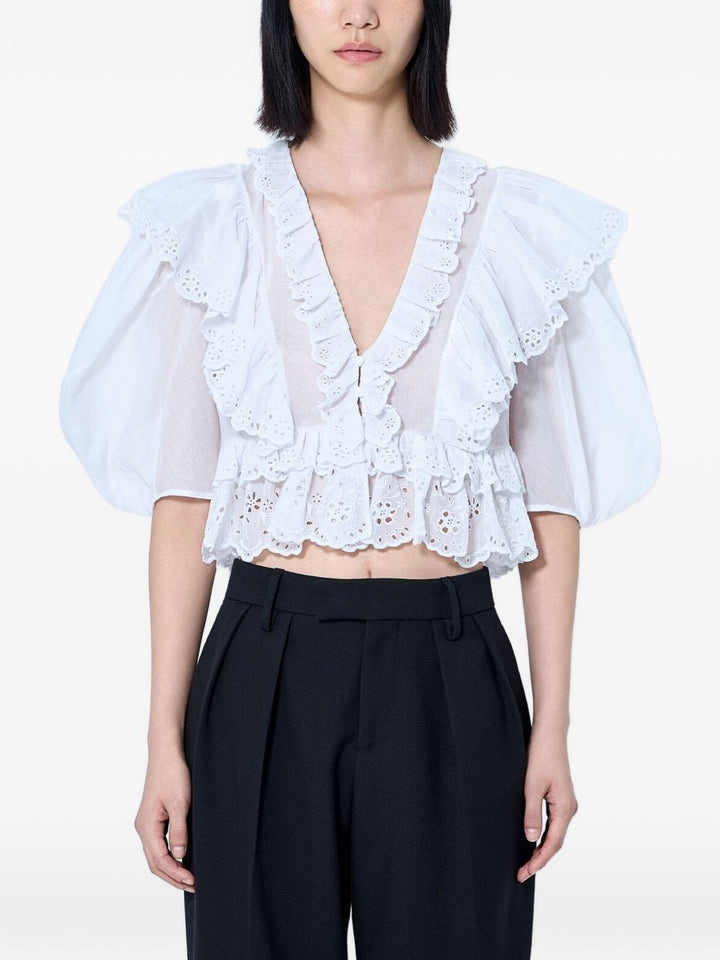 Chloè Top - WHITE | 4ee2c124a1be6644c7223bd436f68764cdd386fa