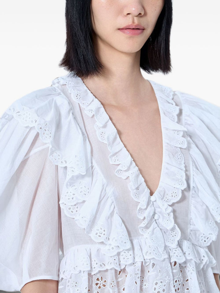 Chloè Top - WHITE | 25913039e3617cf2f52ab38bed400b335330f7c1