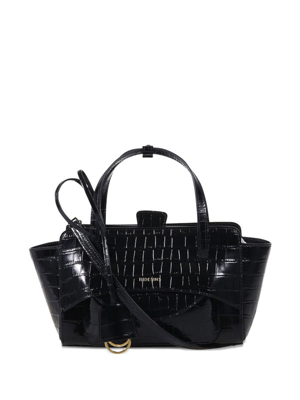 Bolso Tote Pequeño de Piel con Solapa