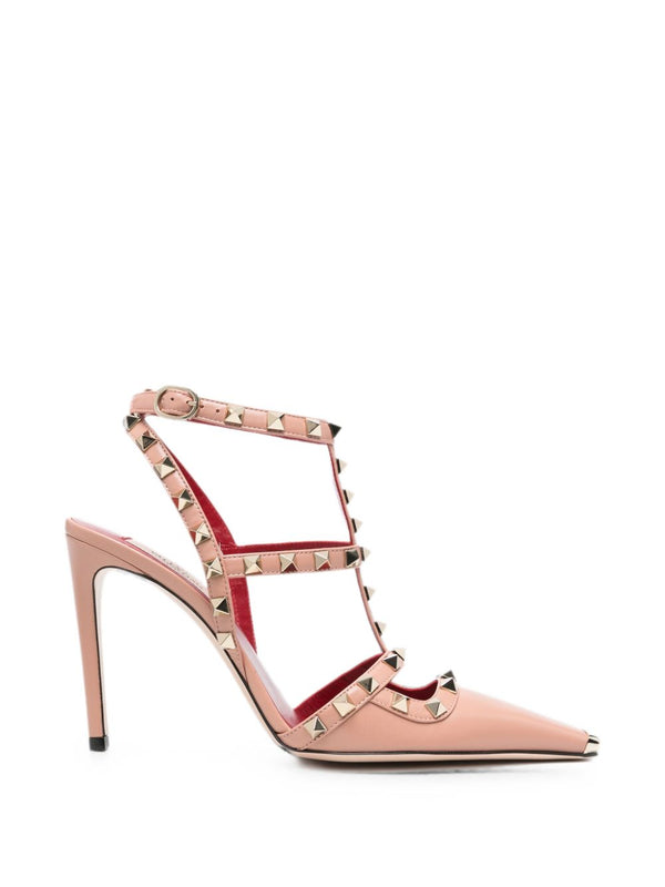 Rockstud Leather Pumps
