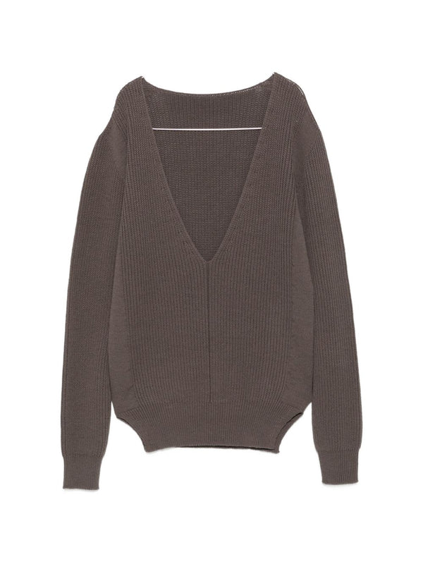 Wool V-Necked Sweater