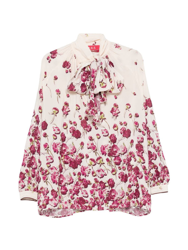 Silk Blend Printed Shirt