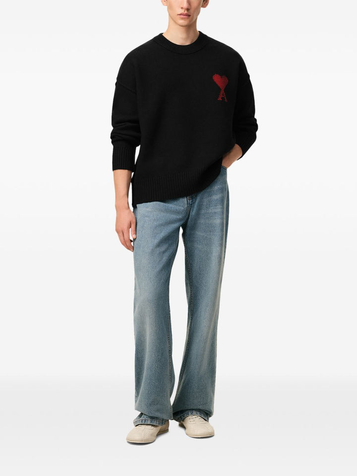 Ami Paris Sweaters - BLACK | cb804fd9e32187a7c71b21f15ed2b32f58c82cd6