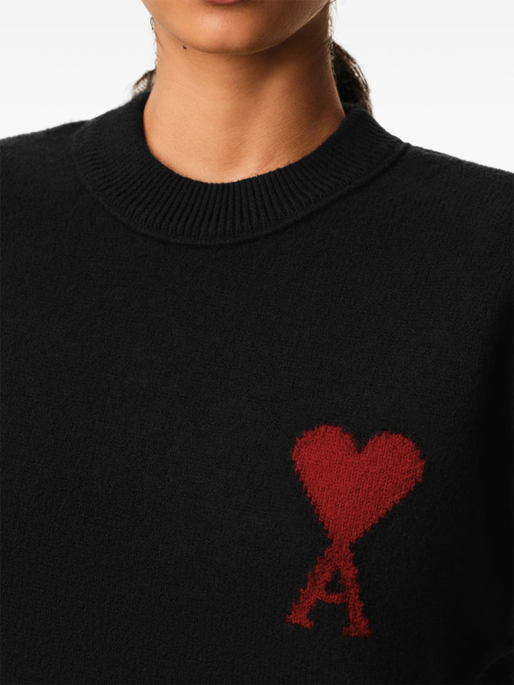 Ami Paris Sweaters - BLACK | d99e7960aec261c4f66a85c0751f6d61373fa8de
