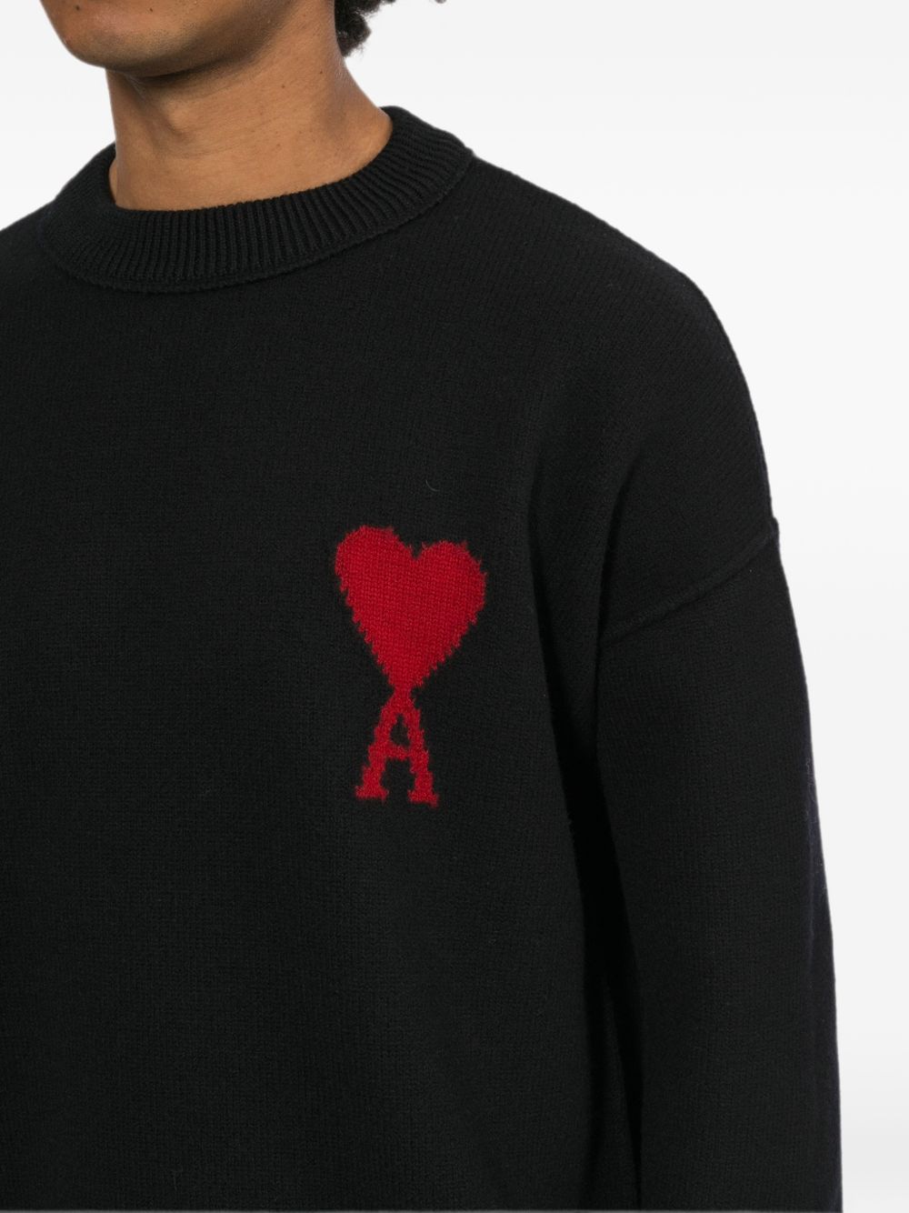 Ami Paris Sweaters - BLACK | b9c9585c83c6b98ba85114e4587ade30eded9dc0