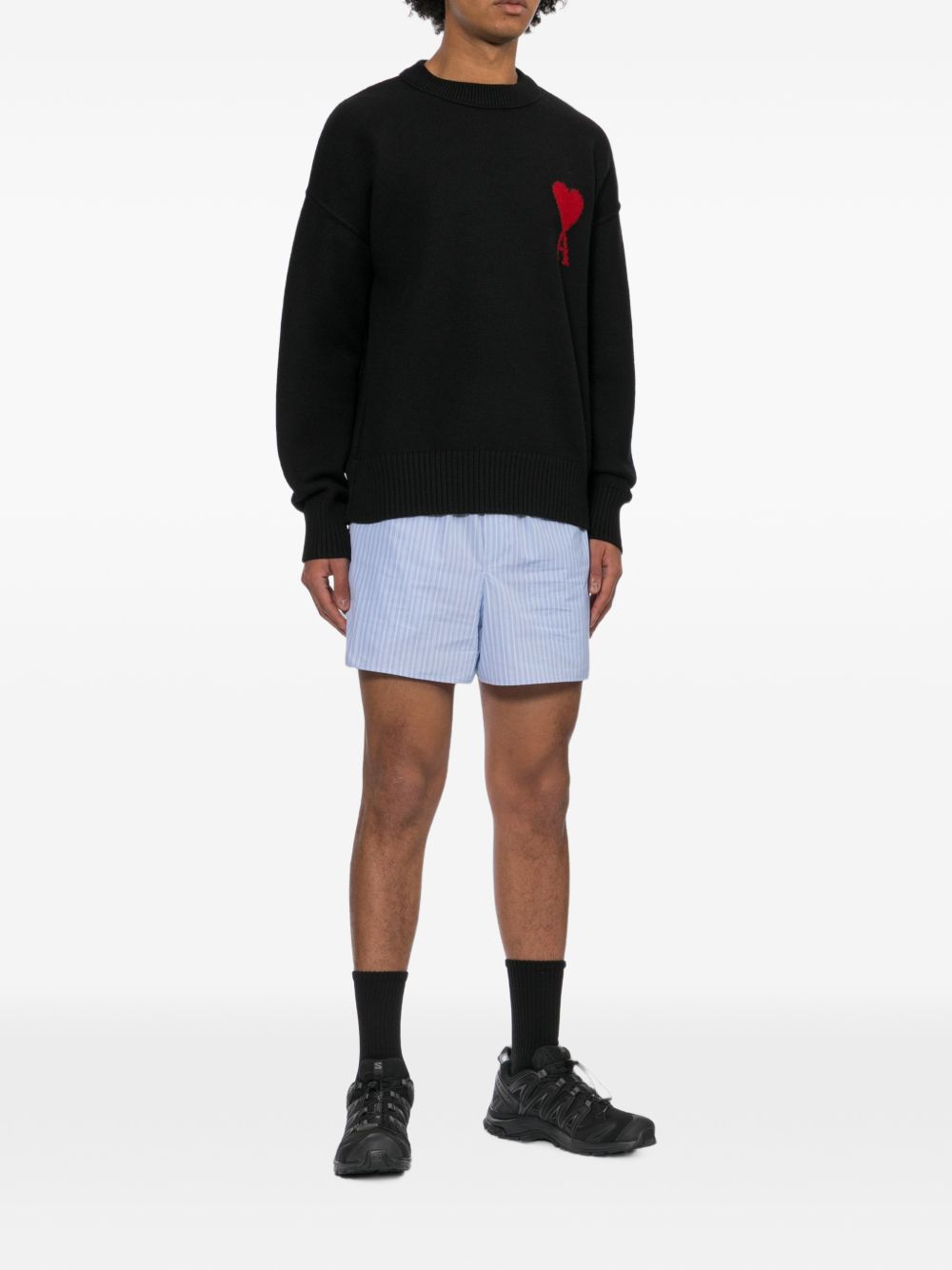 Ami Paris Sweaters - BLACK | 9202f8f40089f6d5ad9294a9606ed2bd7def09ad