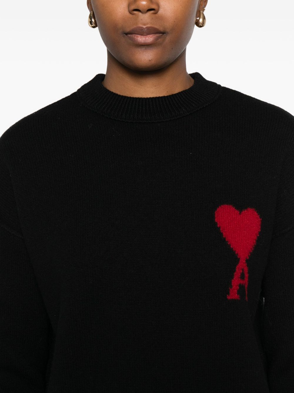Ami Paris Sweaters - BLACK | 4a4bcc555b5946f9d307ea9d95cdf02d96787e56