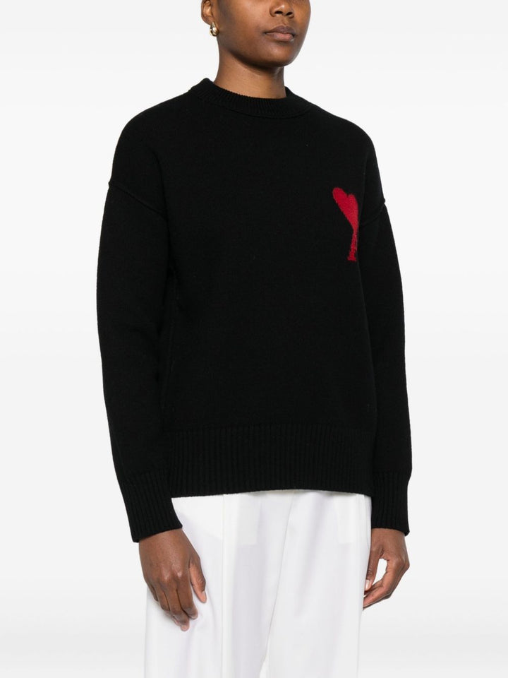 Ami Paris Sweaters - BLACK | 854602a6e282de8348dc89aa403844064f008bc1