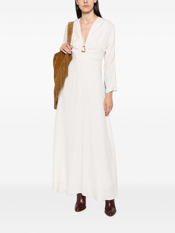 Silk Blend Long Dress
