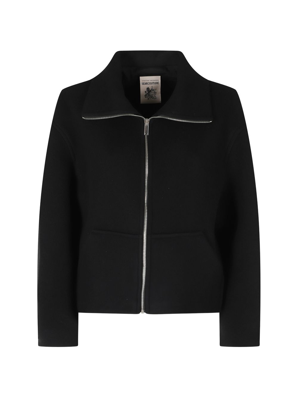 Semicouture Coats - BLACK | c1e6f819fa3906b938e757191d638c314de7d03c