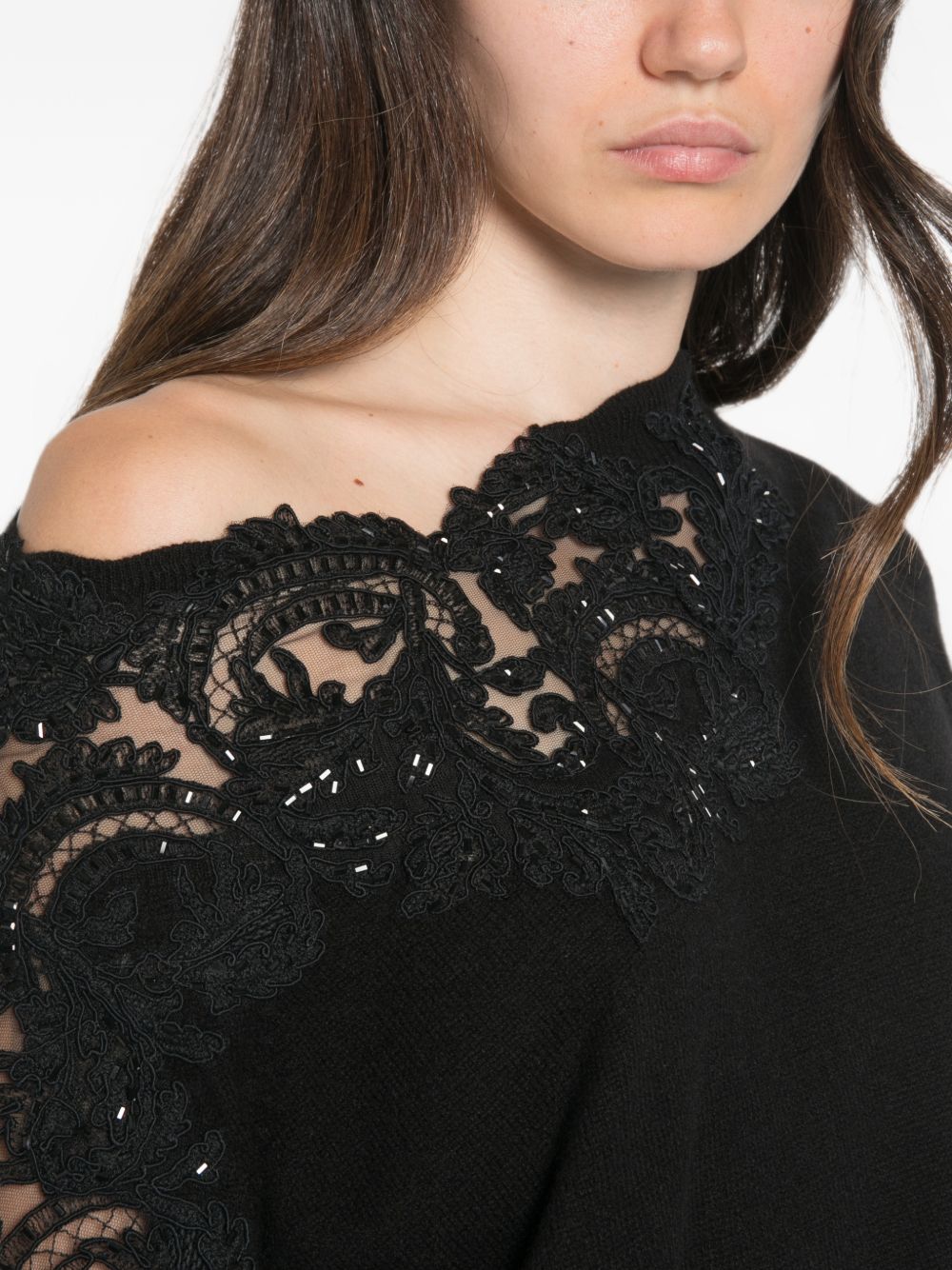Ermanno Scervino Sweaters - BLACK | 70bded770f620e0a05d271e2b2c418c3e9b1a512