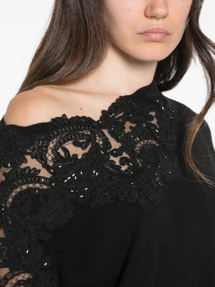 Ermanno Scervino Sweaters - BLACK | 70bded770f620e0a05d271e2b2c418c3e9b1a512